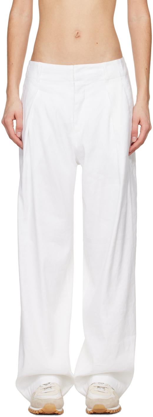 White Donovan Trousers