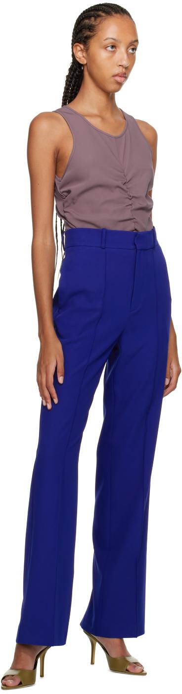 Blue Classic Tailored Trousers