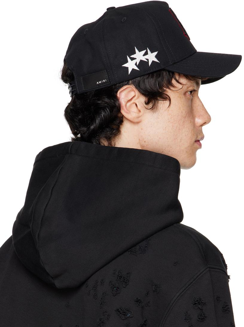 Black & Red Stars 'MA' Canvas Cap