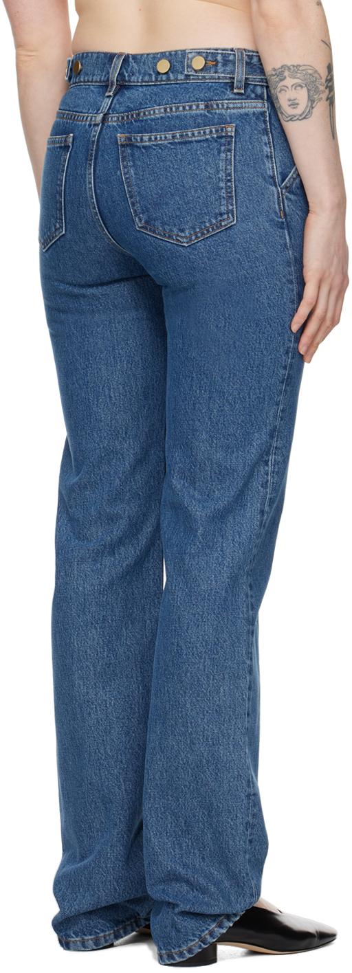 Blue Classic Straight Jeans