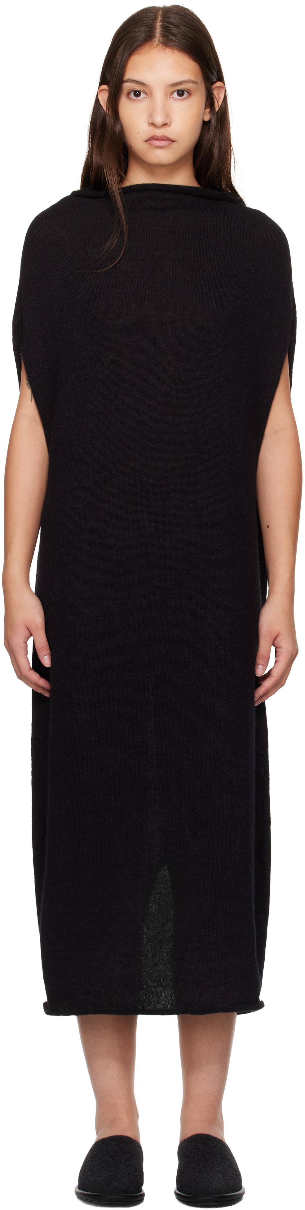 Black Shoulder Maxi Dress