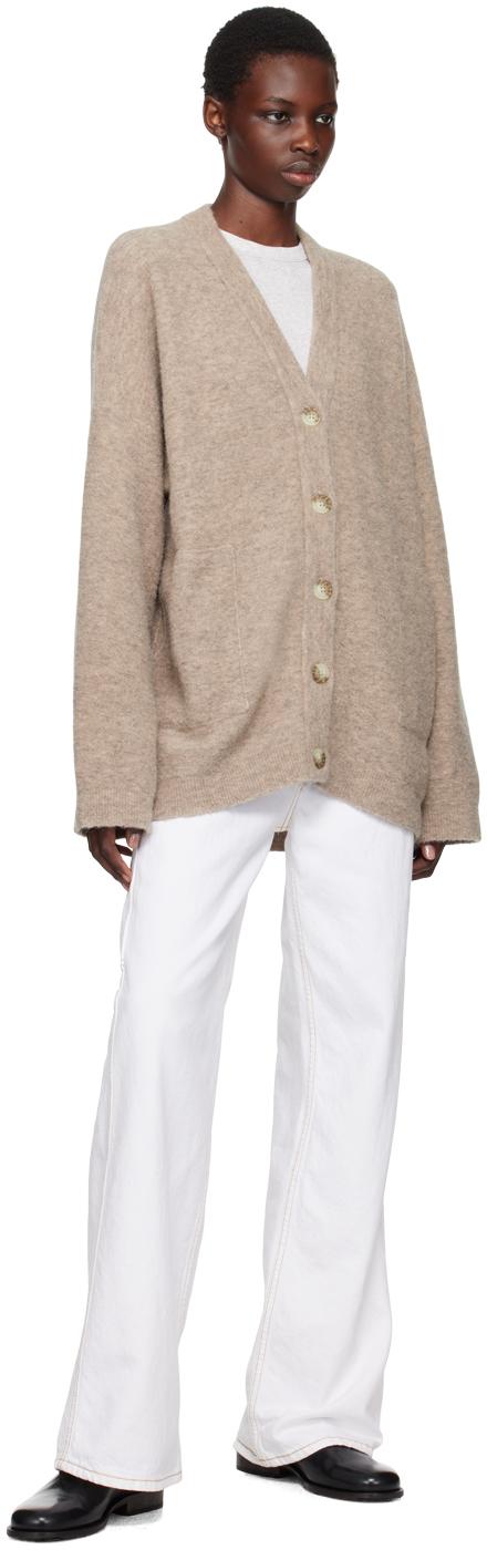 Brown Fleece Cardigan