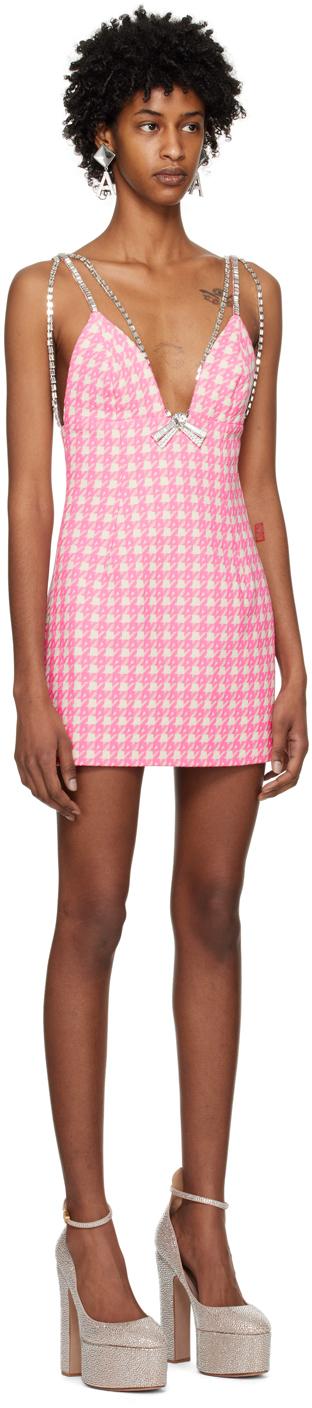 Pink Deco Bow Minidress