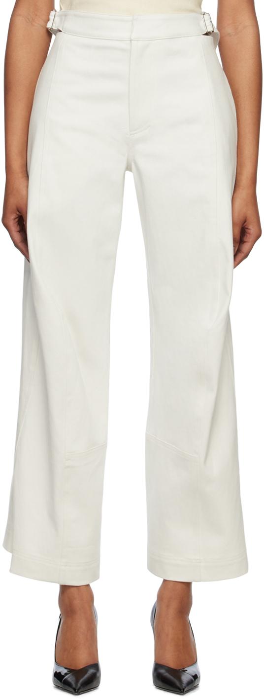 Off-White Bent Knee Denim Trousers