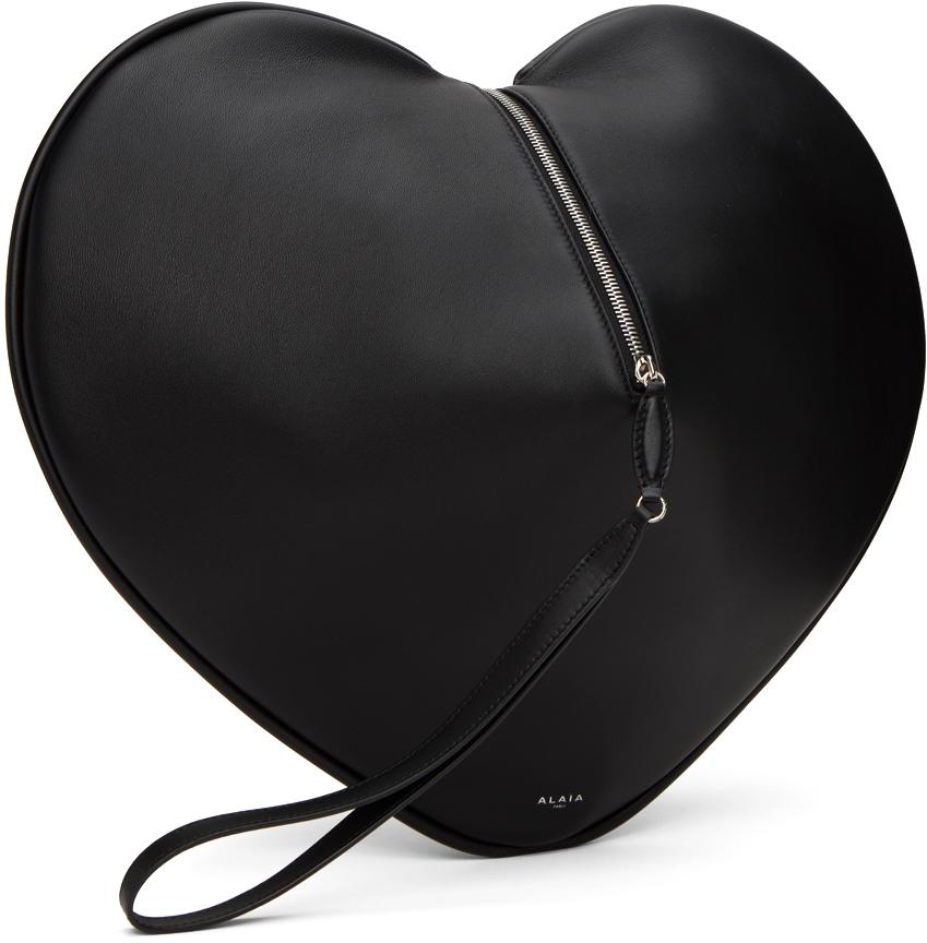 Black 'Le Coeur' Pouch