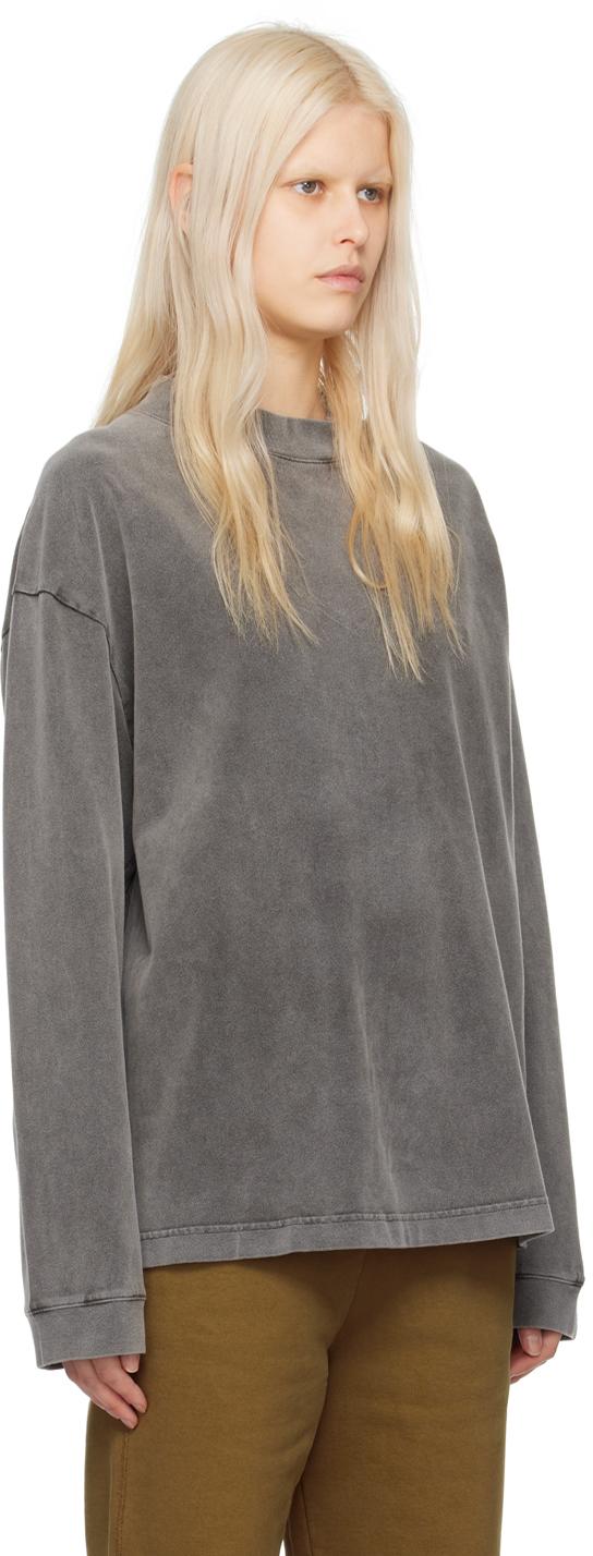 Gray Faded Long Sleeve T-Shirt