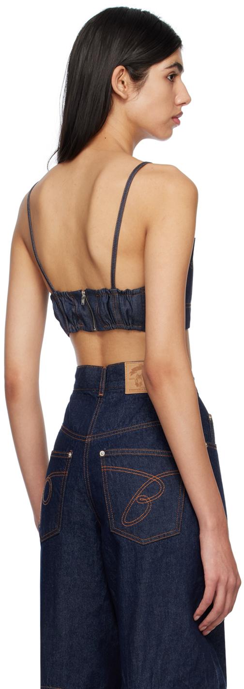 SSENSE Exclusive Indigo Flare Denim Camisole