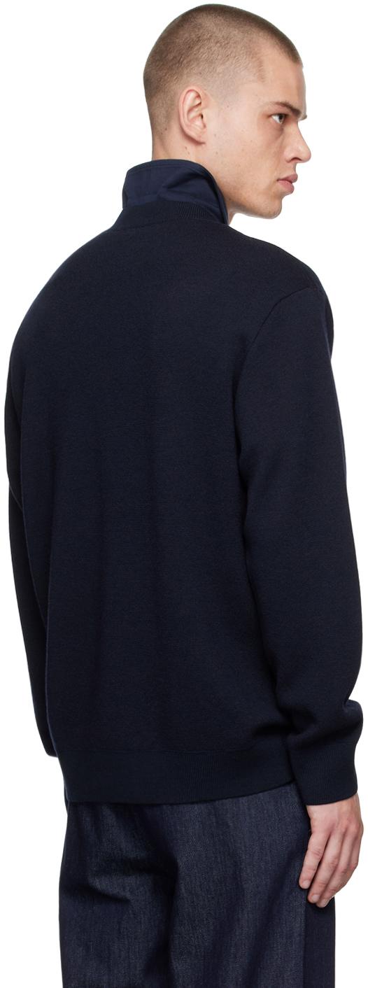 Navy Jacquard Sweater