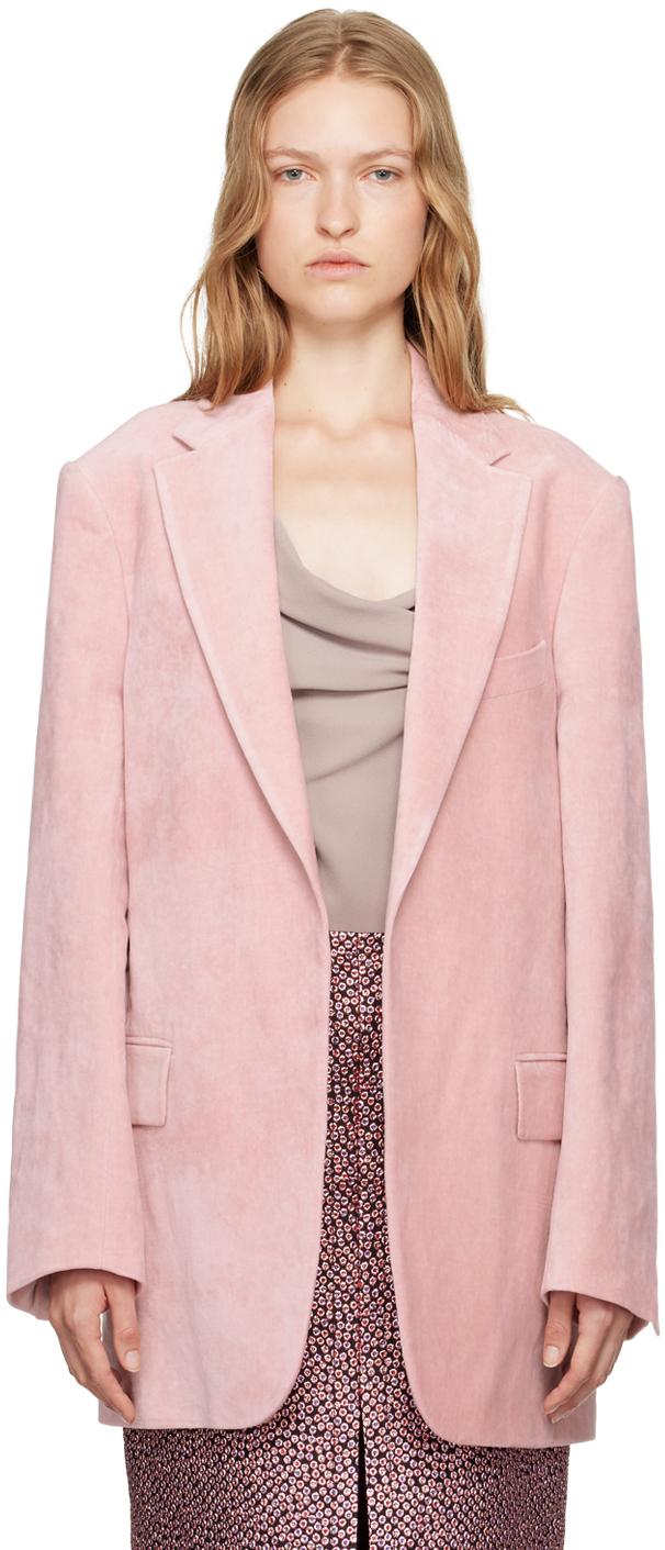 Pink Velvet Blazer