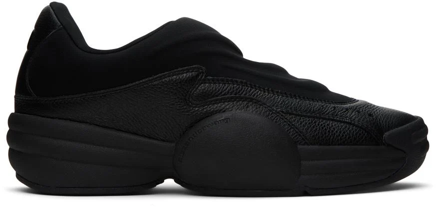 Black AW Hoop Slip-On Sneakers