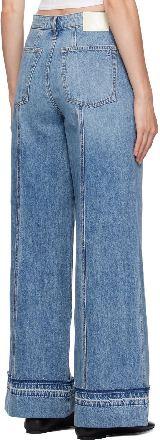 Blue Marina Wide-Leg Jeans