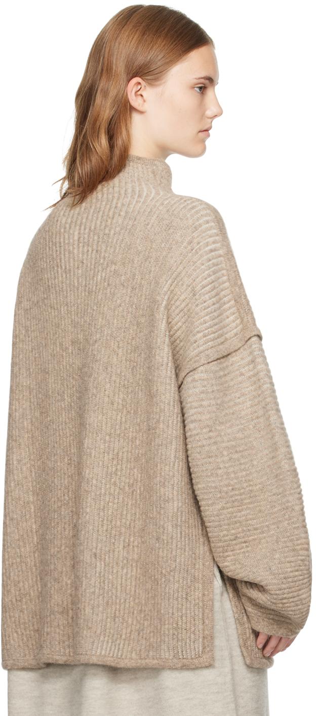 Beige Ottoman Turtleneck