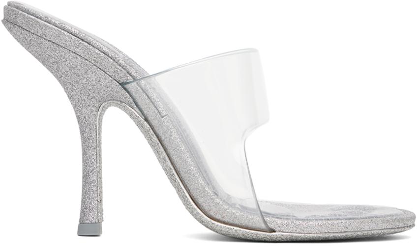 Silver Nudie 105 Heeled Sandals