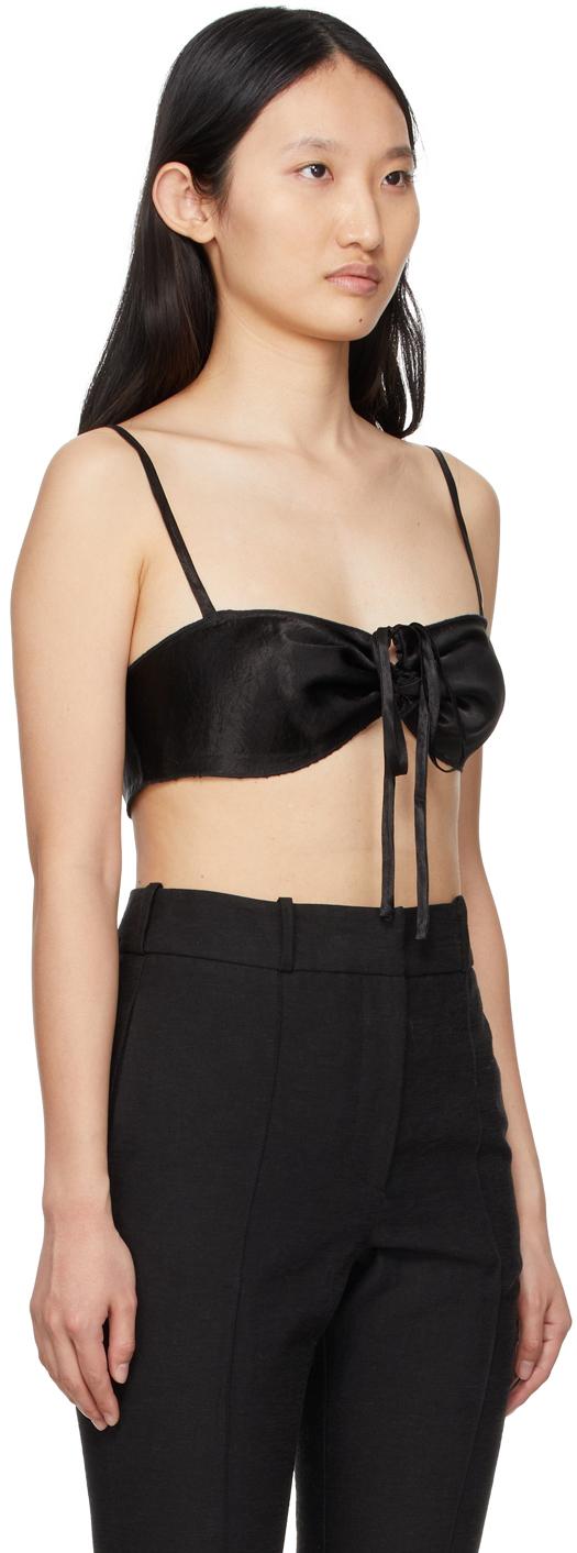 SSENSE Exclusive Black Curly Bra Camisole