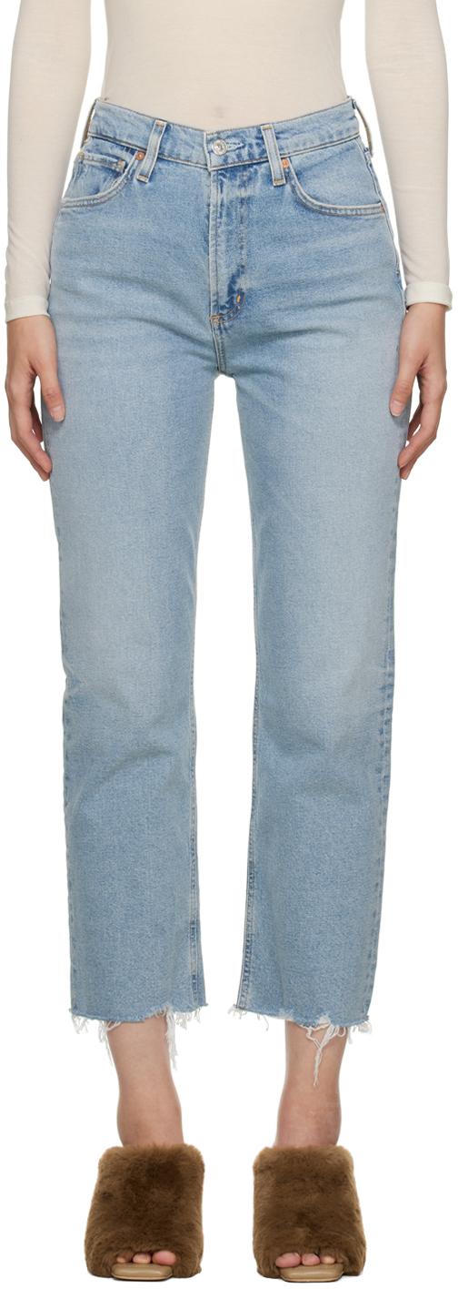 Blue Daphne Crop Jeans