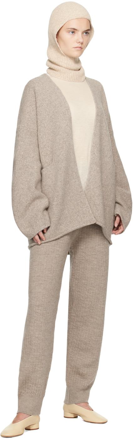 Beige Open Cardigan