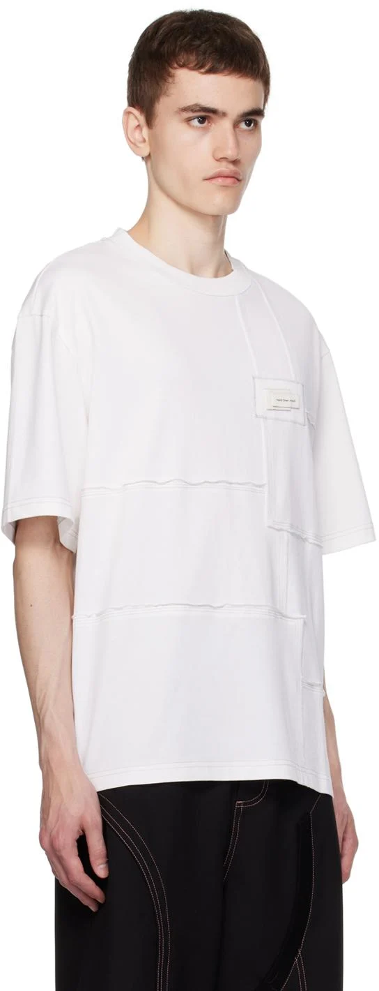 White Paneled T-Shirt