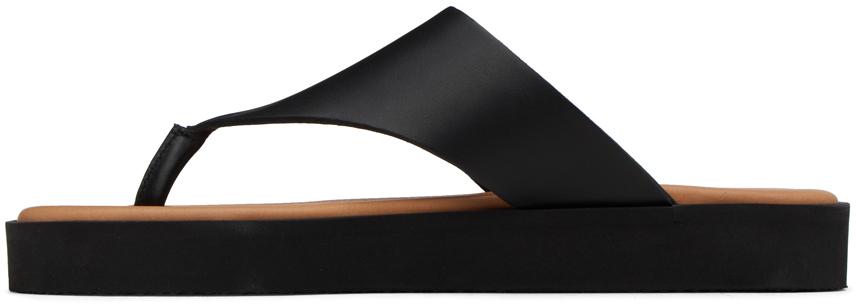 Black Marisol Flat Sandals