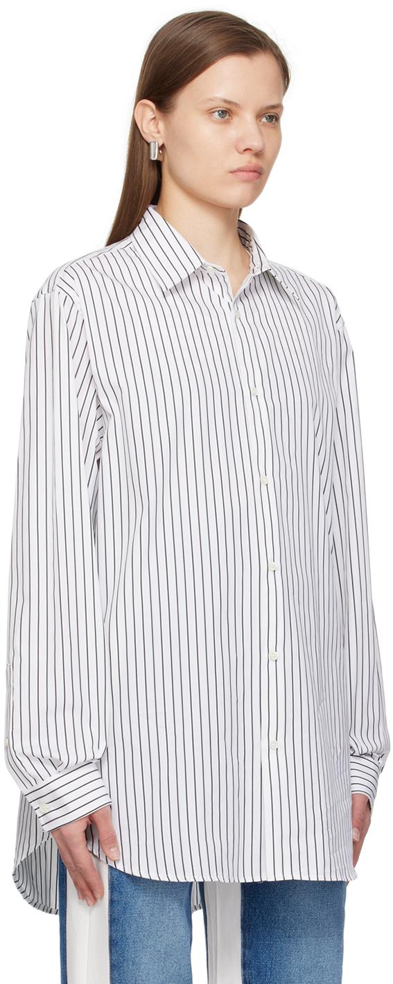 White & Black Striped Shirt