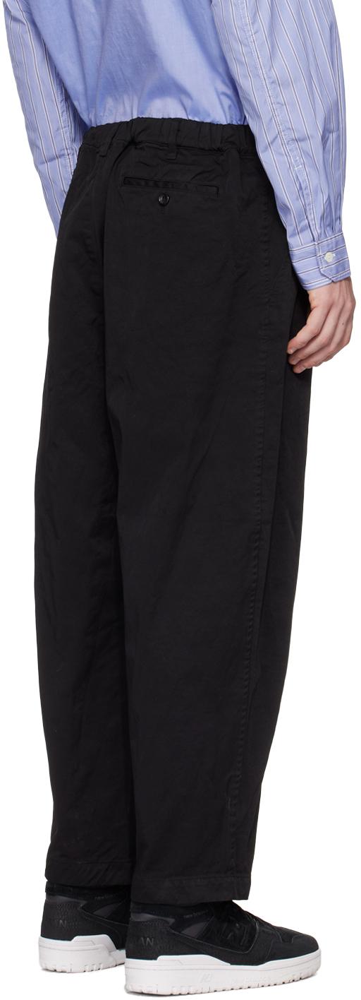 Black Zip-Fly Trousers