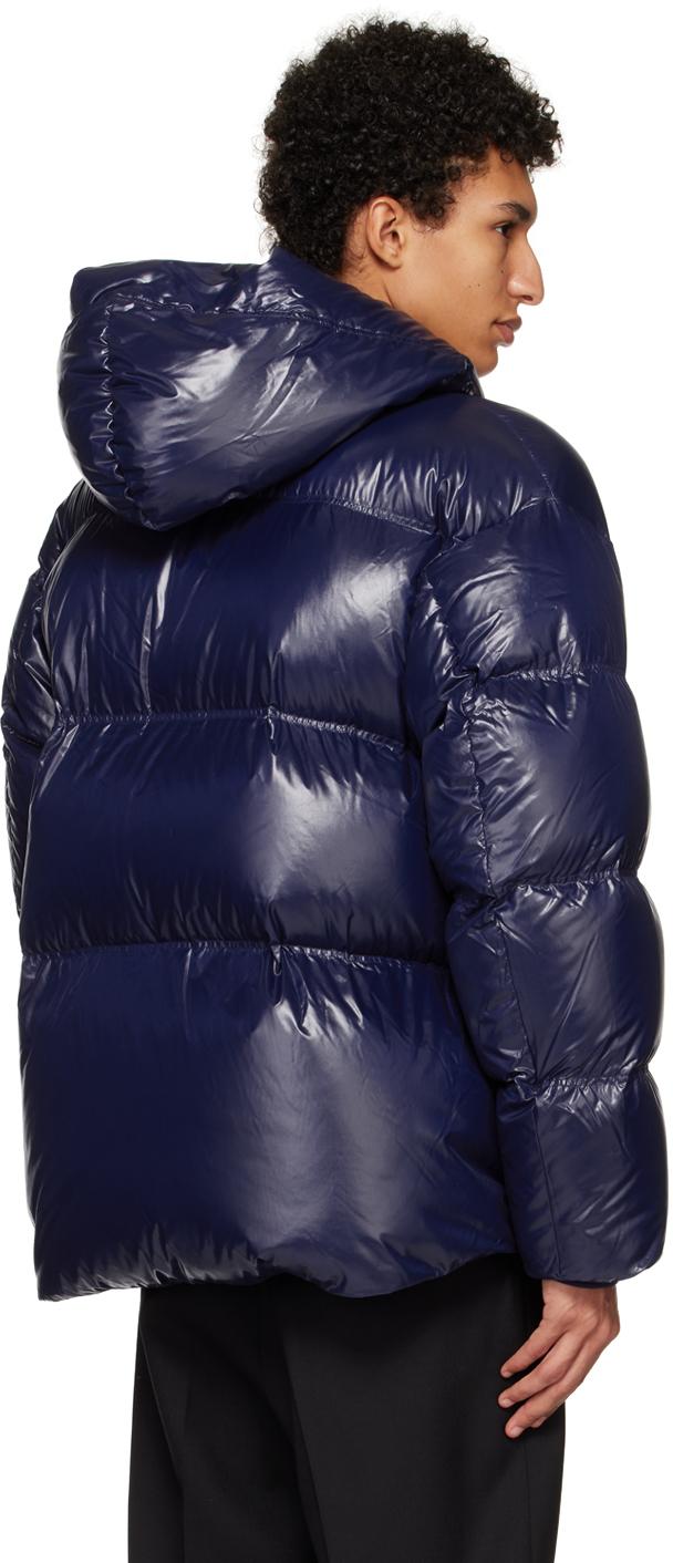 Navy Hooded Down Jacket