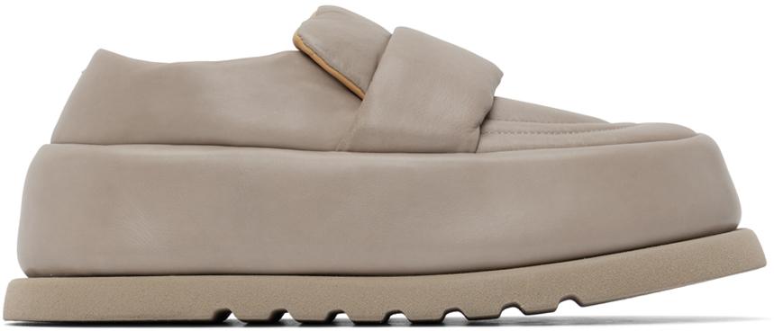 Taupe Bombo Loafers