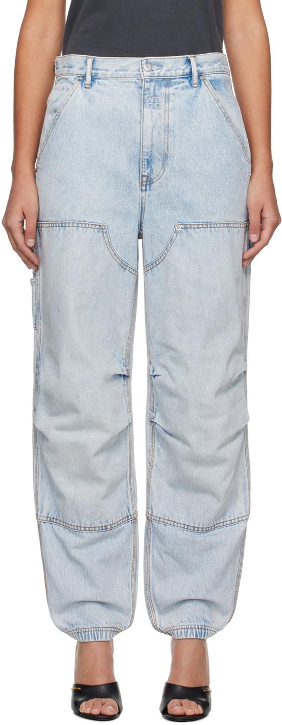 Blue Double Front Jeans