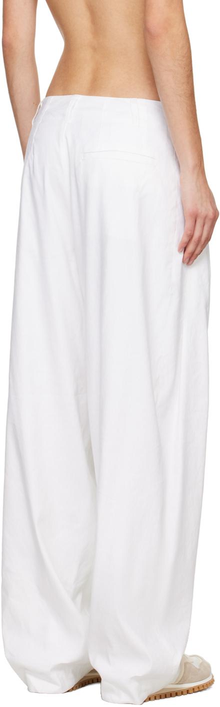 White Donovan Trousers