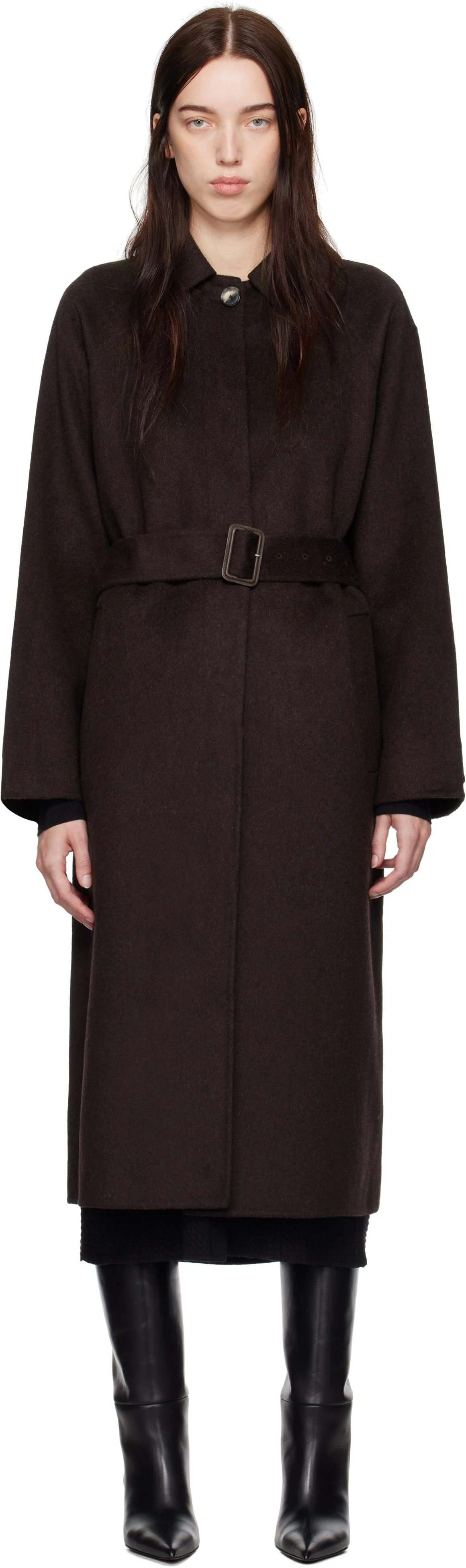 Brown Proenza Schouler White Label Juliette Coat