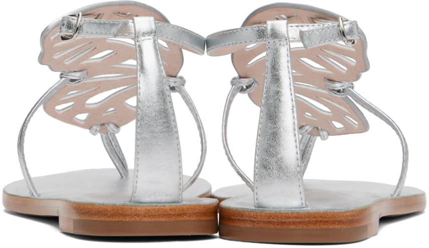 Silver Butterfly Sandals