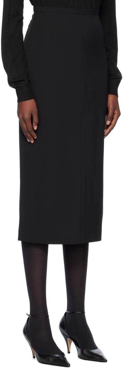 Black Mathias Midi Skirt