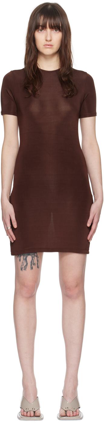 Brown O-Ring Minidress