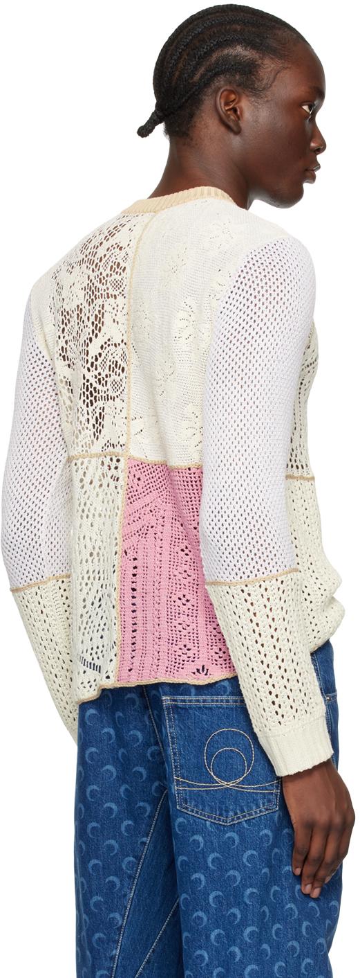 Beige & Pink Regenerated Sweater