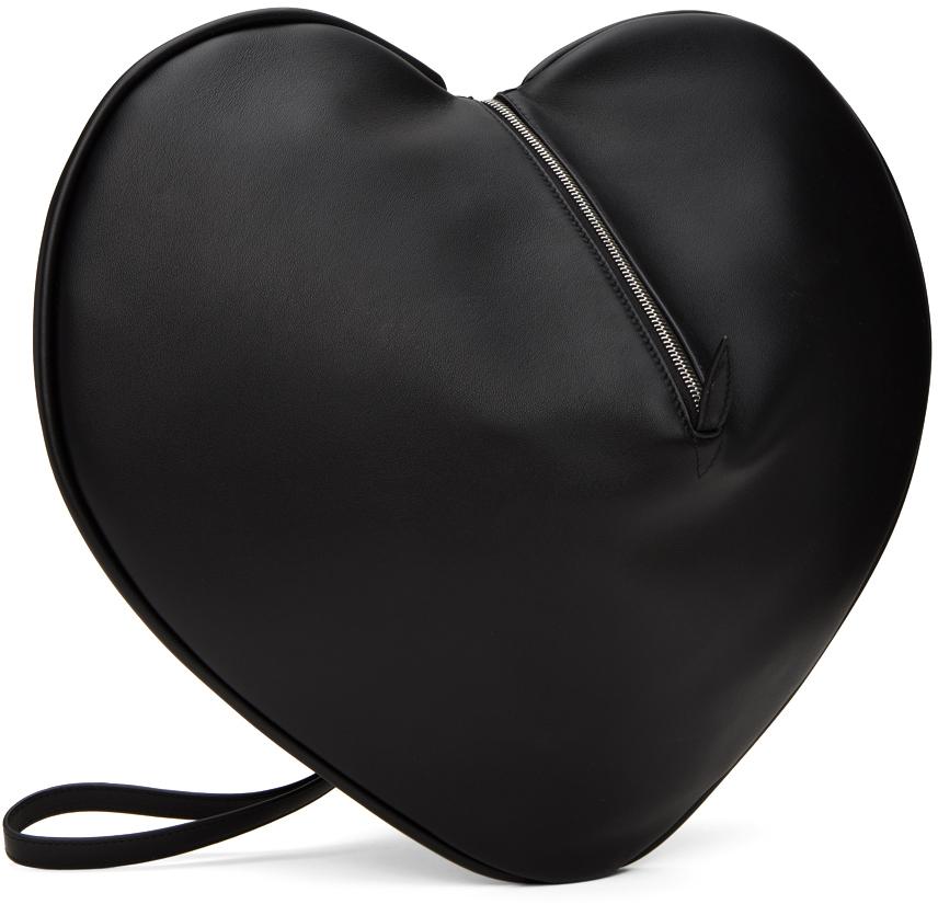 Black 'Le Coeur' Pouch