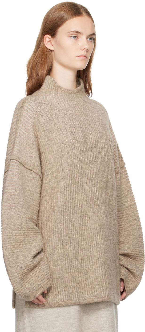 Beige Ottoman Turtleneck