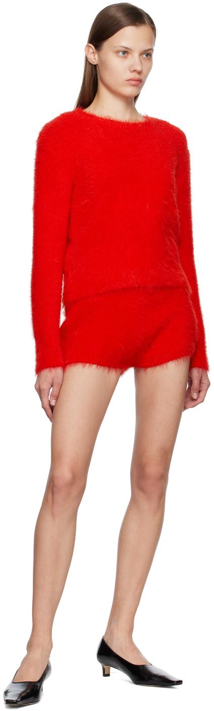 Red Shag Sweater