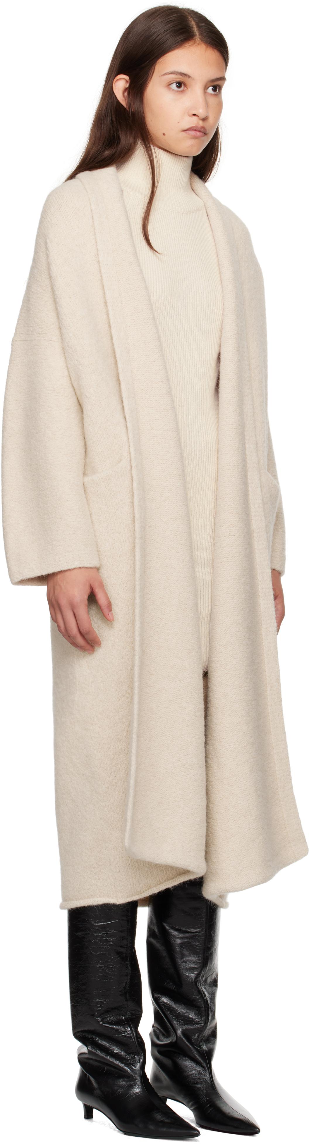 Off-White Long Shawl Cardigan