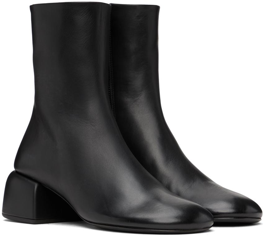 Black Zip-Up Boots