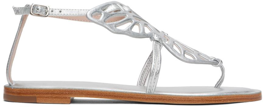 Silver Butterfly Sandals