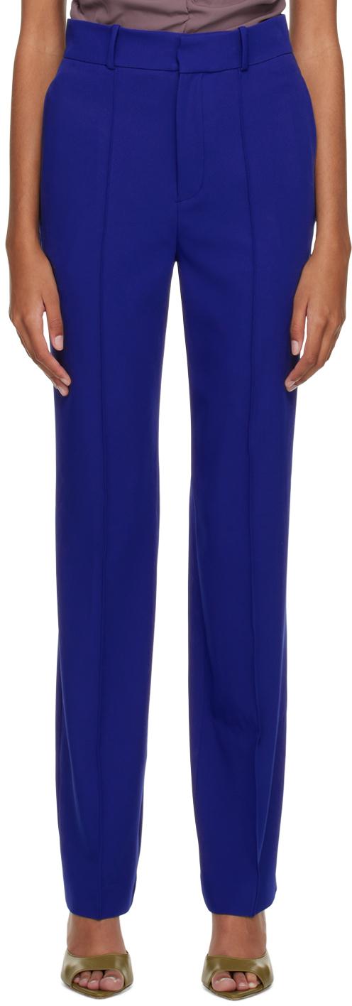 Blue Classic Tailored Trousers