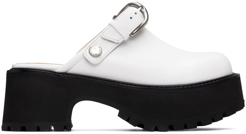 White 70's Clogs