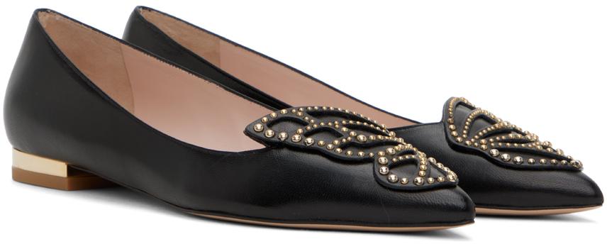 Black Butterfly Ballerina Flats