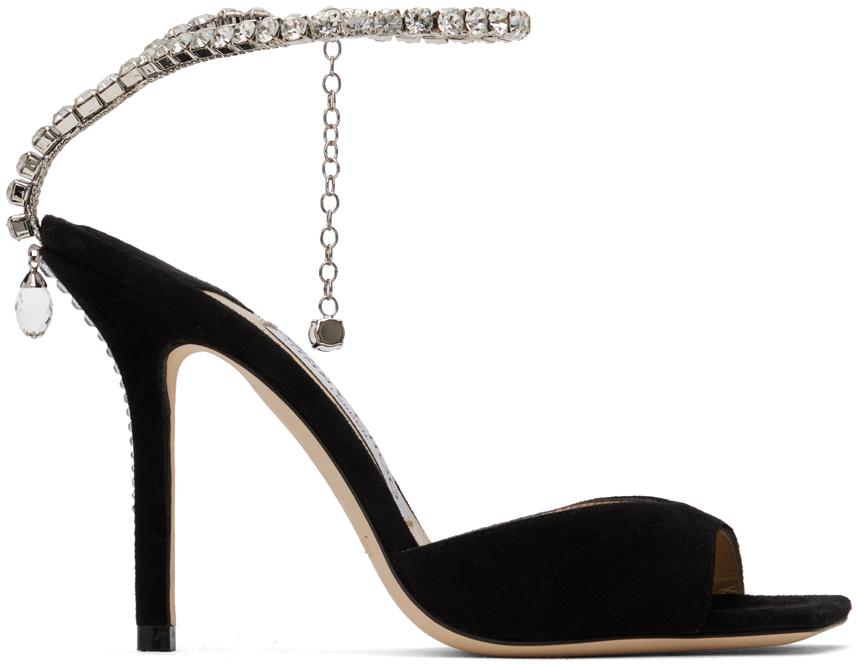 Black Saeda 100 Heeled Sandals