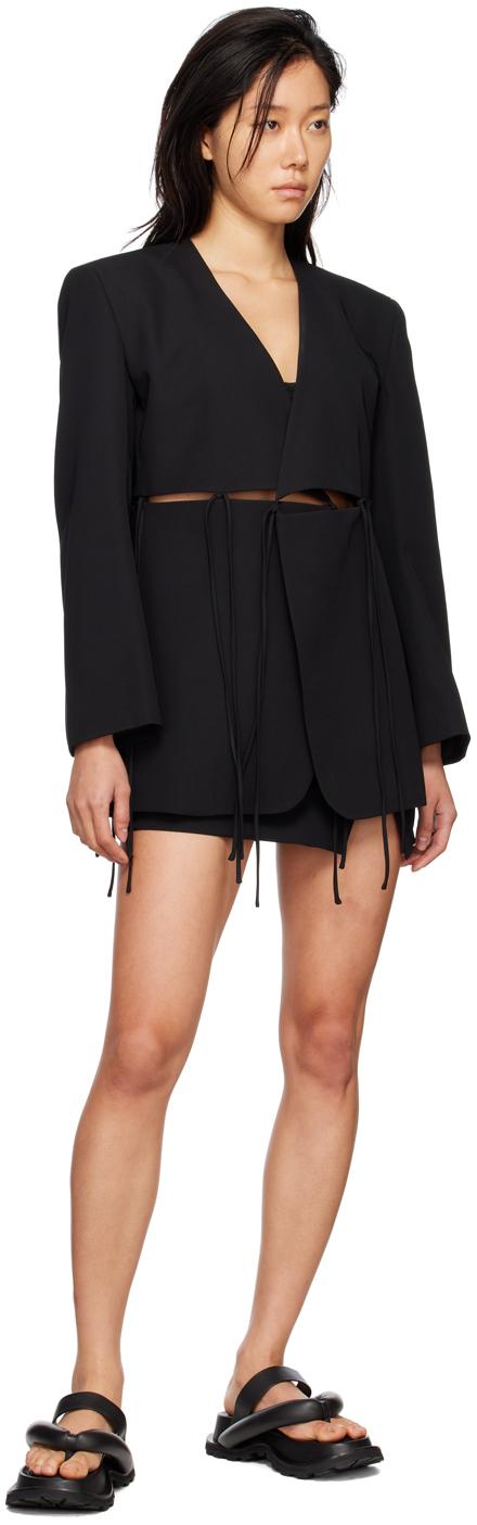 Black Wrap Miniskirt