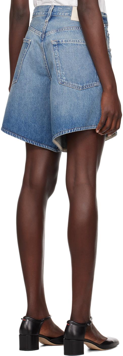 Blue Gaucho Denim Shorts