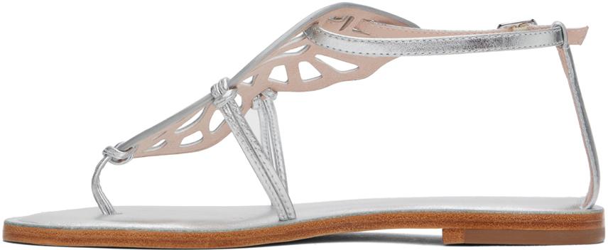 Silver Butterfly Sandals