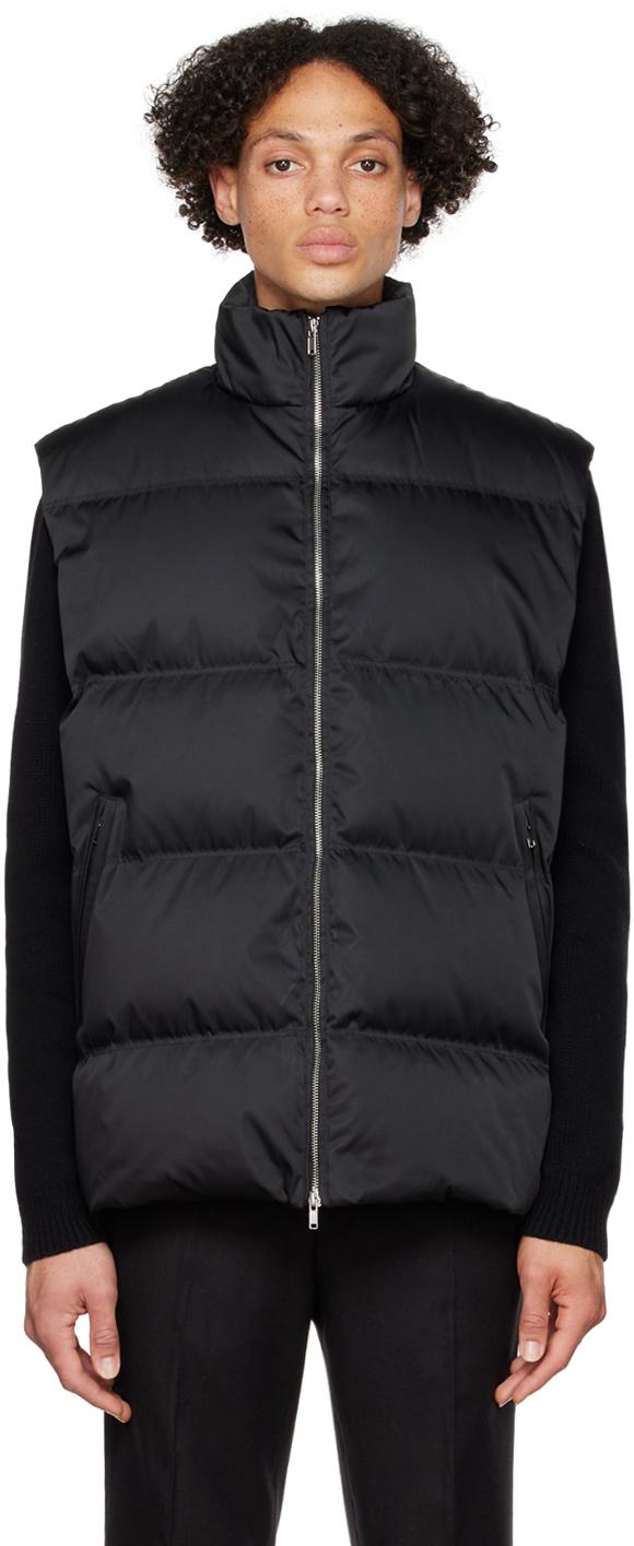 Black Osaka Puffer Down Vest