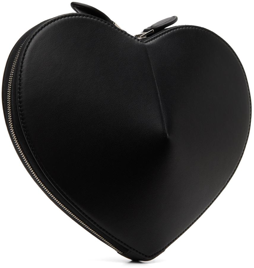 Black 'The Heart' Clutch