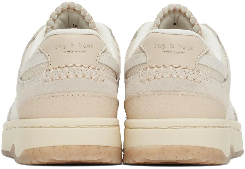 Beige Retro Tennis Sneakers