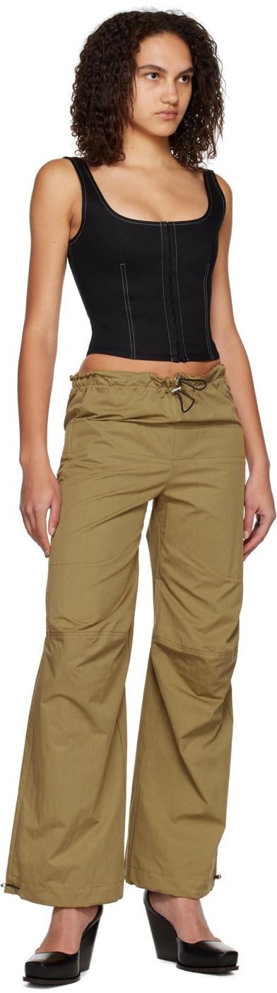 Khaki Drawstring Lounge Pants